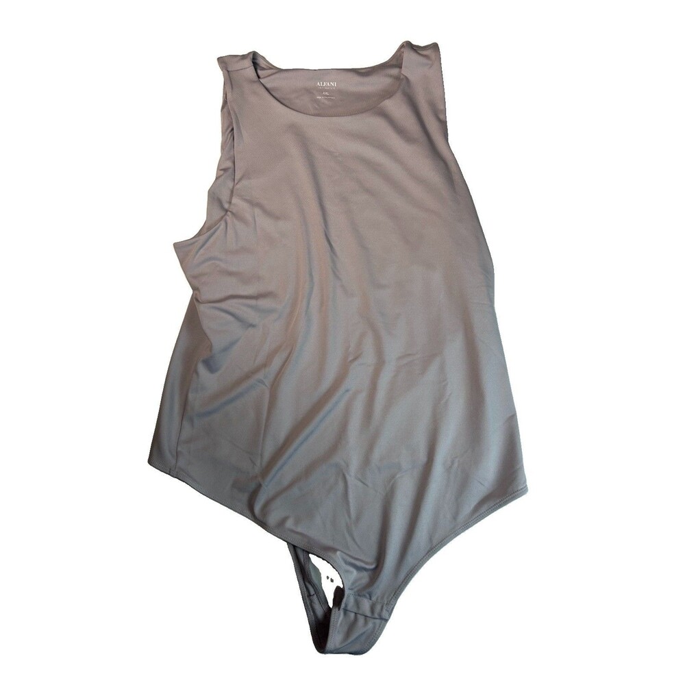 Alfani Intimates High Neck Thong Bodysuit XXL Misted Orchid Sleeveless NWT